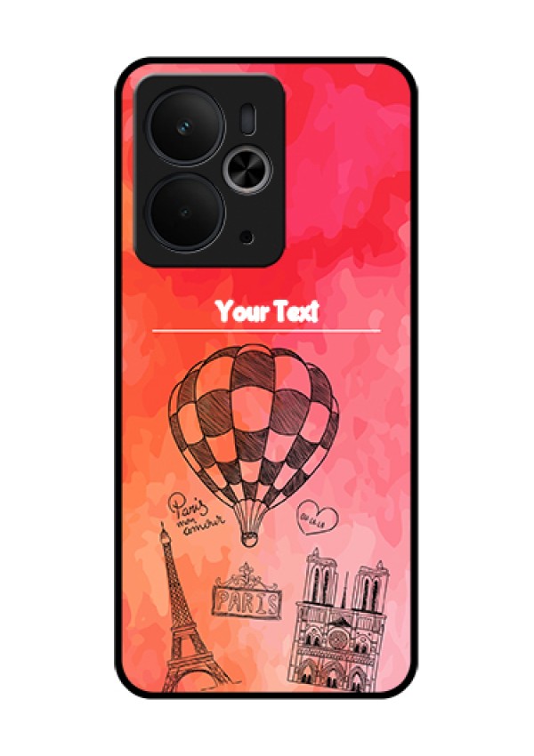 Realme 14T 5G Custom Glass Phone Case - Paris Theme Design