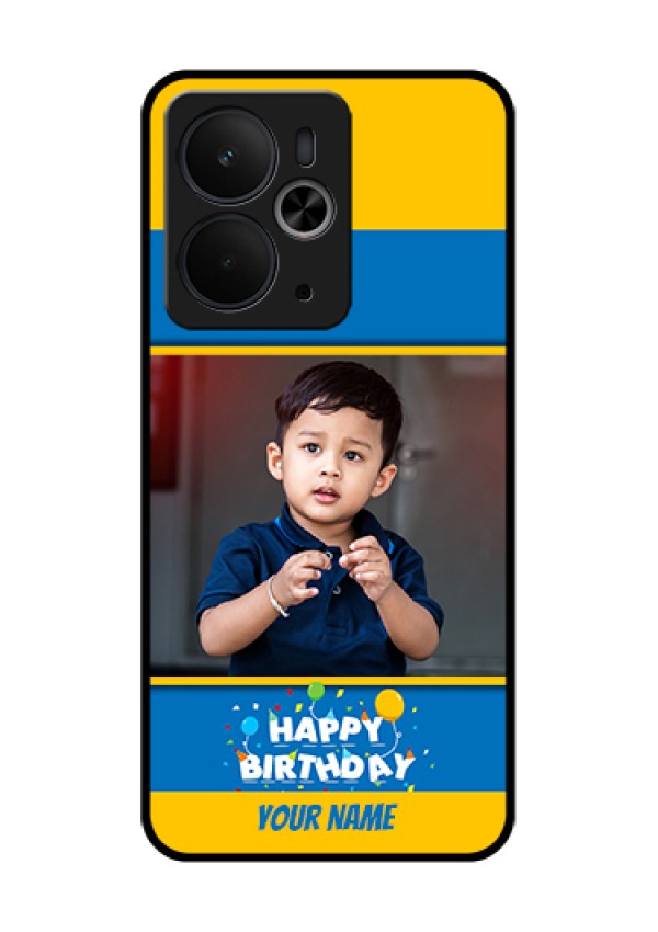Realme 14T 5G Custom Glass Phone Case - Birthday Wishes Design