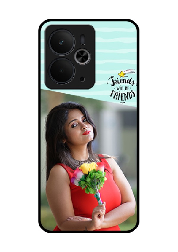 Realme 14T 5G Custom Glass Phone Case - Friends Picture Icon Design