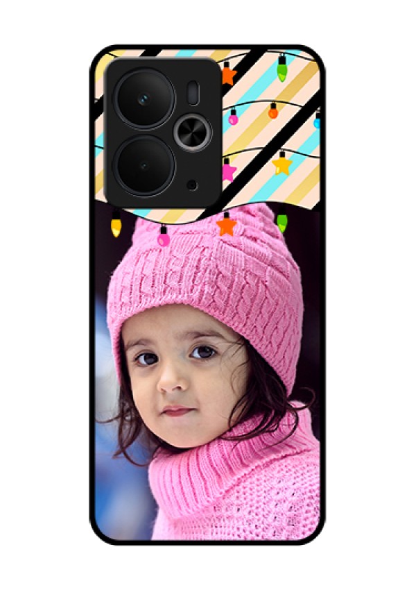 Realme 14T 5G Custom Glass Phone Case - Lights Hanging Design