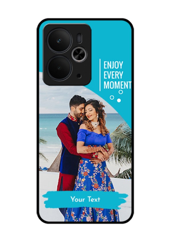 Realme 14T 5G Custom Glass Phone Case - Happy Moment Design