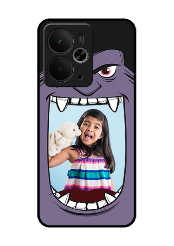 Realme 14T 5G Custom Glass Phone Case - Angry Monster Design