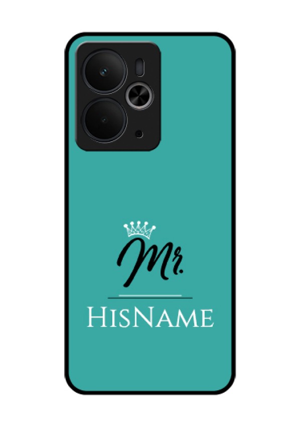 Realme 14T 5G Custom Glass Phone Case - Mr With Name Design