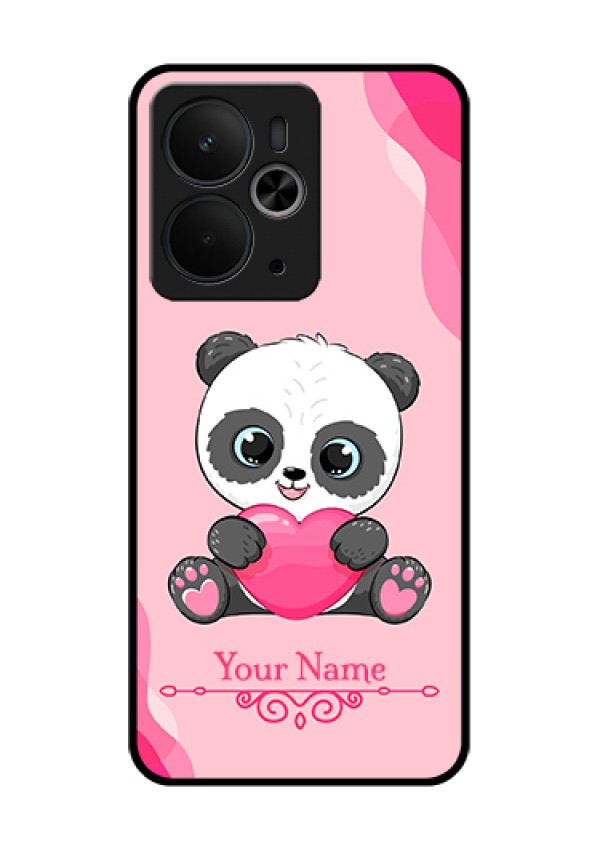 Realme 14T 5G Custom Glass Phone Case - Cute Panda Design