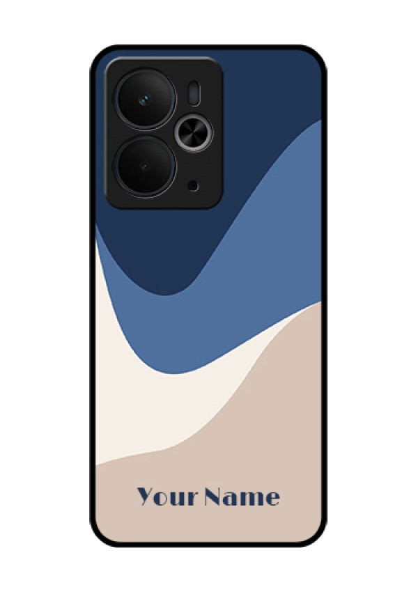 Realme 14T 5G Custom Glass Phone Case - Abstract Drip Art Design