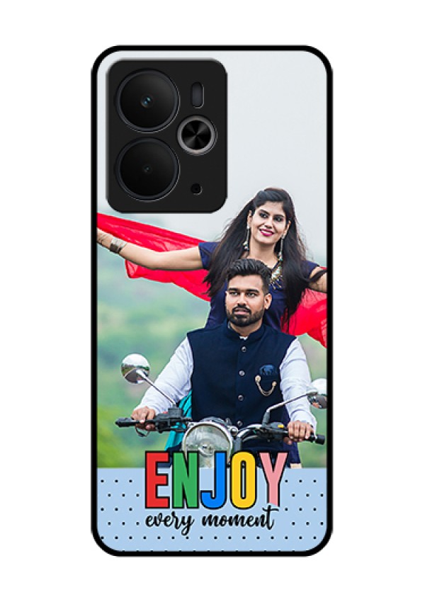 Realme 14T 5G Custom Glass Phone Case - Enjoy Every Moment Design