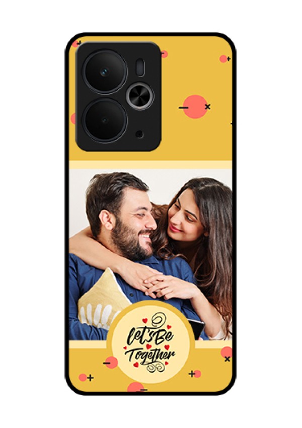 Realme 14T 5G Custom Glass Phone Case - Lets Be Together Design