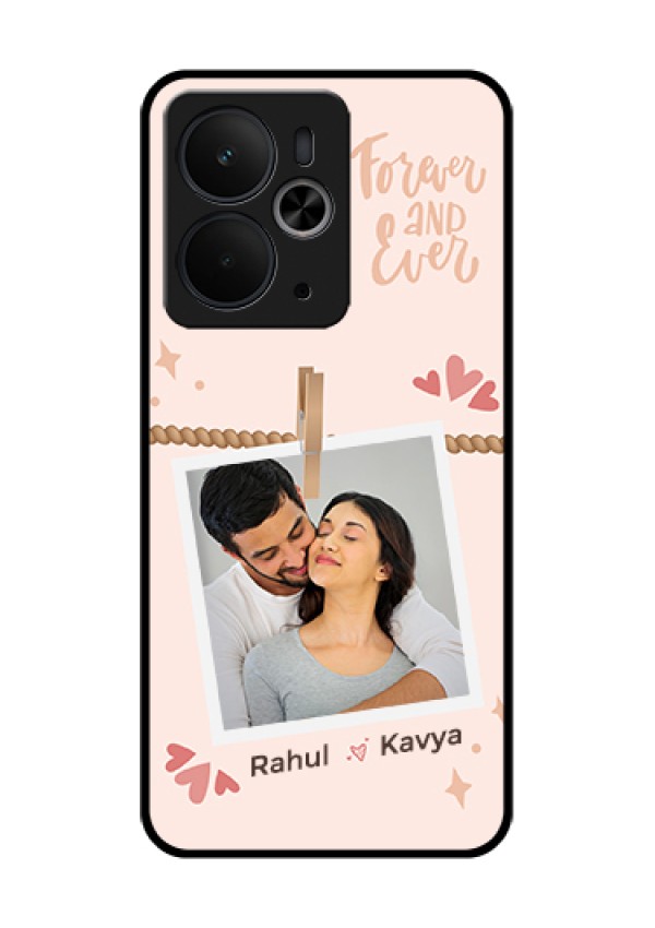 Realme 14T 5G Custom Glass Phone Case - Forever And Ever Love Design