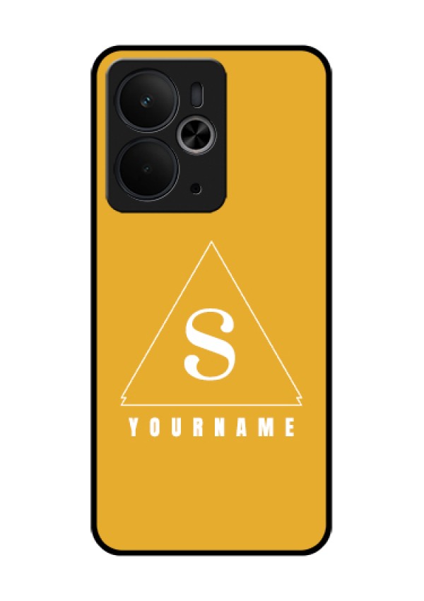 Realme 14T 5G Custom Glass Phone Case - Simple Triangle Design