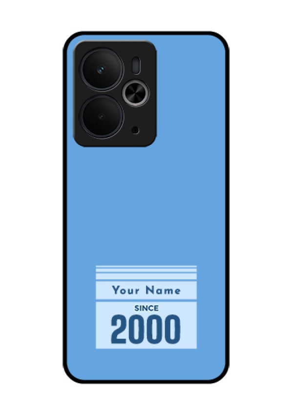Realme 14T 5G Custom Glass Phone Case - Custom Year Of Birth Design