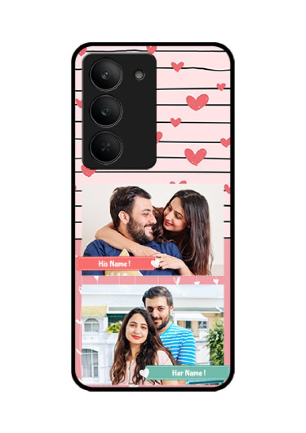 Realme 14x 5G Custom Glass Phone CasePhoto With Heart Design