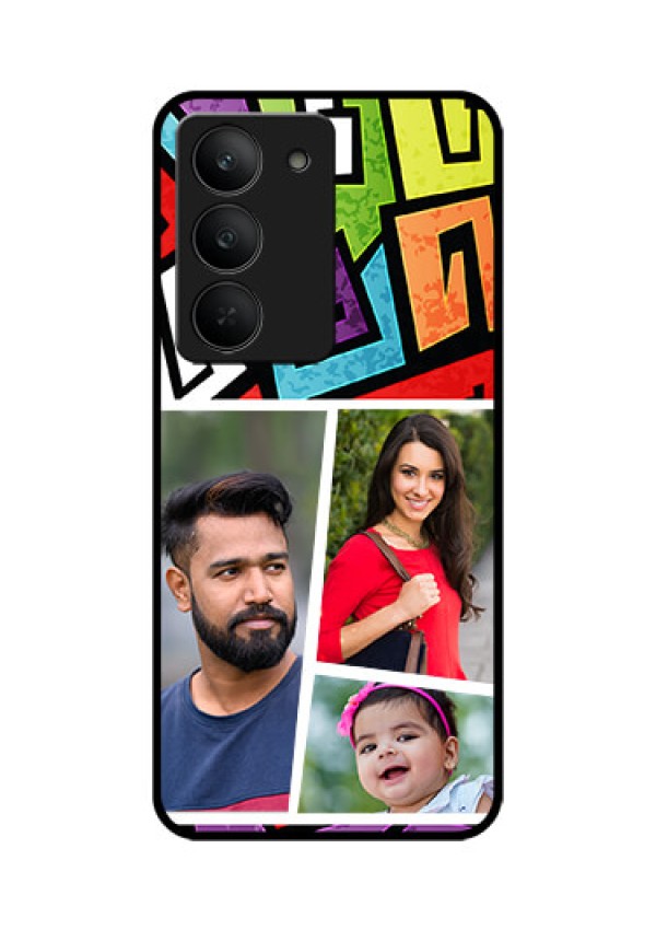 Realme 14x 5G Custom Glass Phone CaseGraffiti Pattern Design