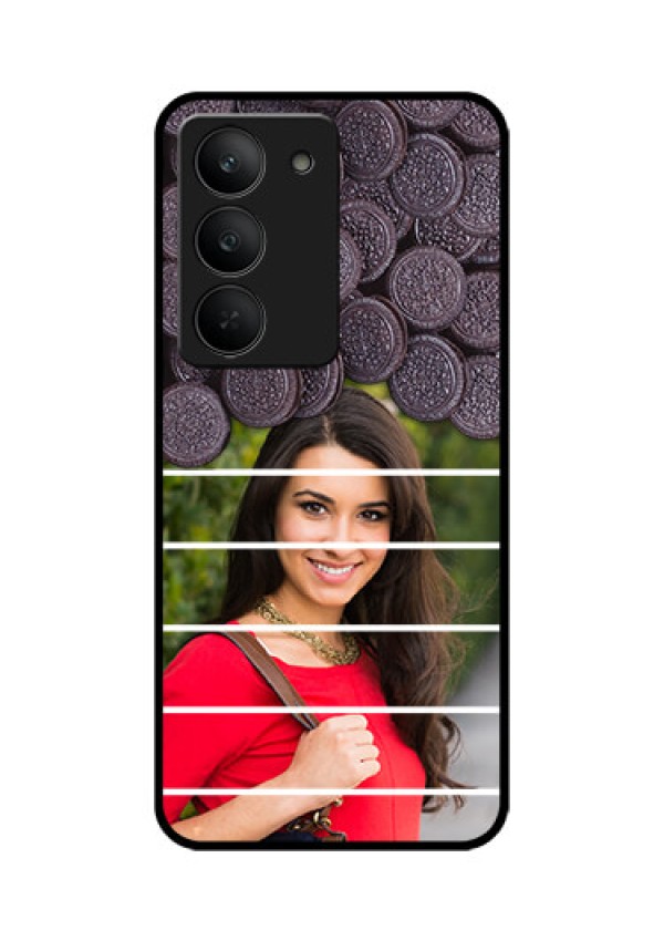 Realme 14x 5G Custom Glass Phone CaseWith Oreo Biscuit Design