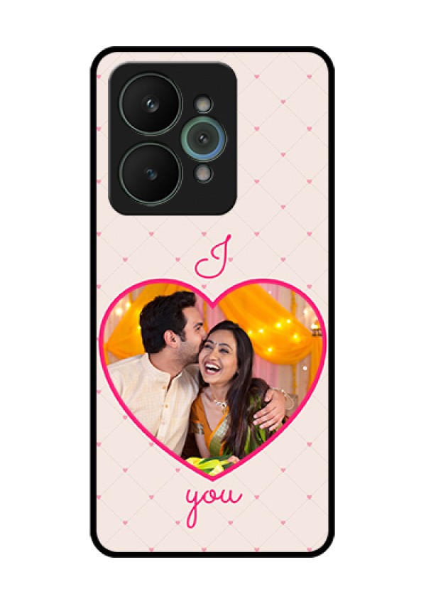 Realme 15 5G Custom Glass Phone Case - Heart Shape Design