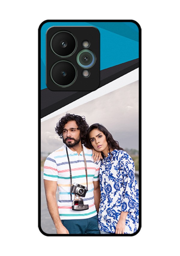Realme 15 5G Custom Glass Phone Case - Simple Pattern Photo Upload Design