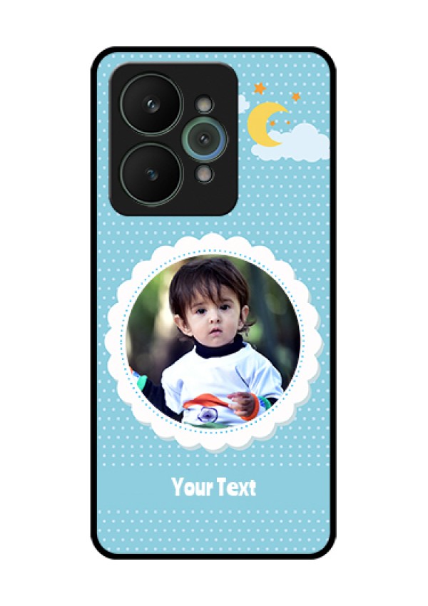 Realme 15 5G Custom Glass Phone Case - Violet Pattern Design