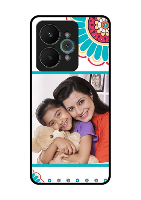 Realme 15 5G Custom Glass Phone Case - Flower Design