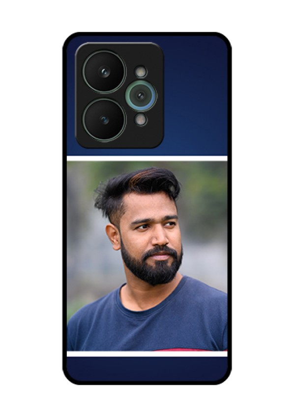 Realme 15 5G Custom Glass Phone Case - Simple Royal Blue Design