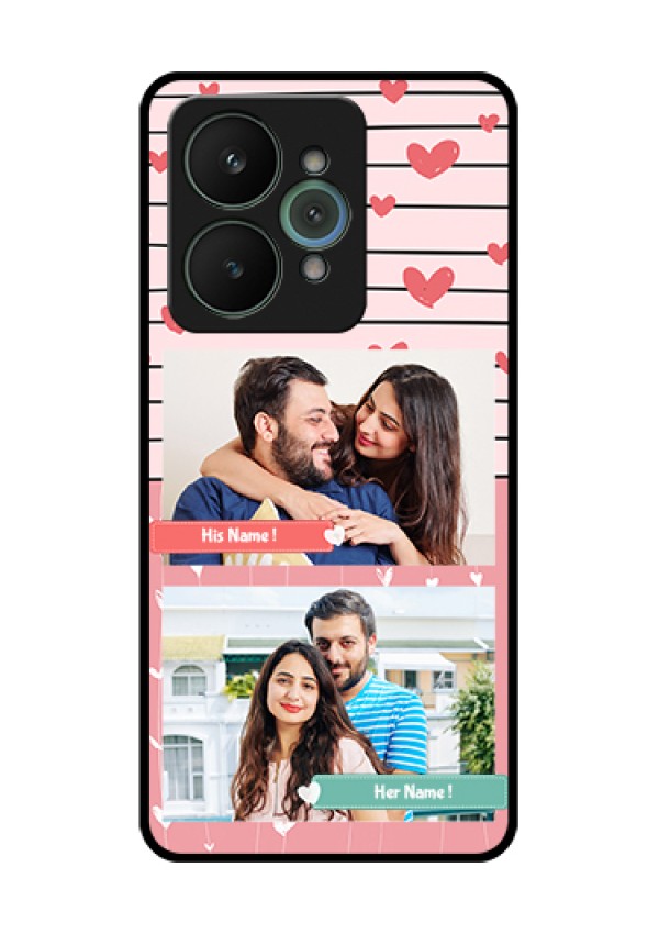 Realme 15 5G Custom Glass Phone Case - Photo With Heart Design