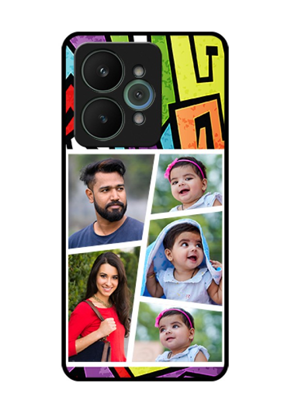 Realme 15 5G Custom Glass Phone Case - Graffiti Pattern Design