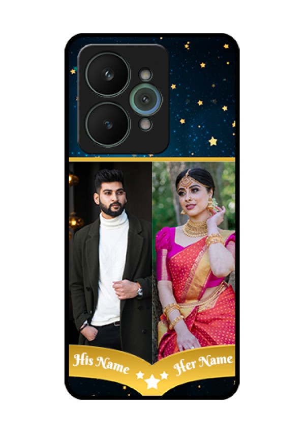 Realme 15 5G Custom Glass Phone Case - Galaxy Stars Backdrop Design