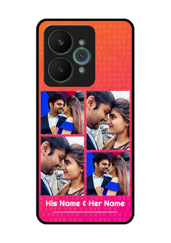 Realme 15 5G Custom Glass Phone Case - I Love You Pink Design