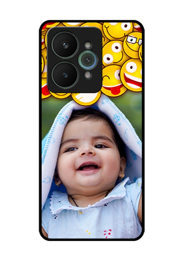 Realme 15 5G Custom Glass Phone Case - With Smiley Emoji Design