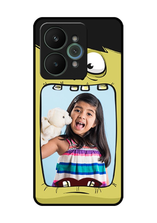 Realme 15 5G Custom Glass Phone Case - Cartoon Monster Back Case Design