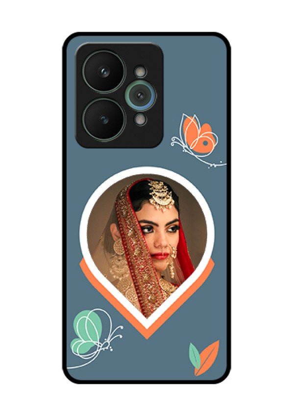 Realme 15 5G Custom Glass Phone Case - Droplet Butterflies Design