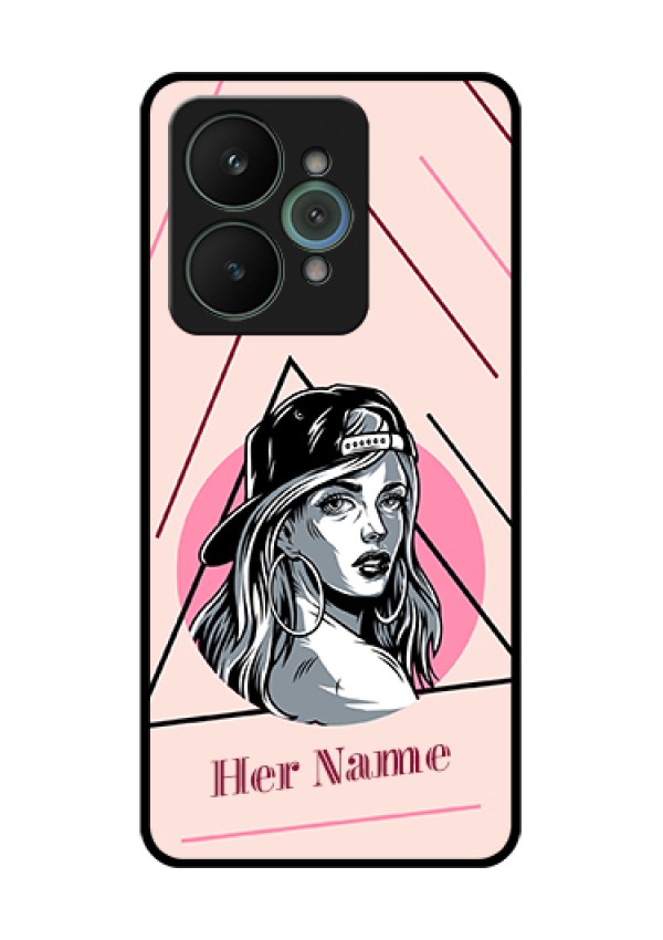 Realme 15 5G Custom Glass Phone Case - Rockstar Girl Design