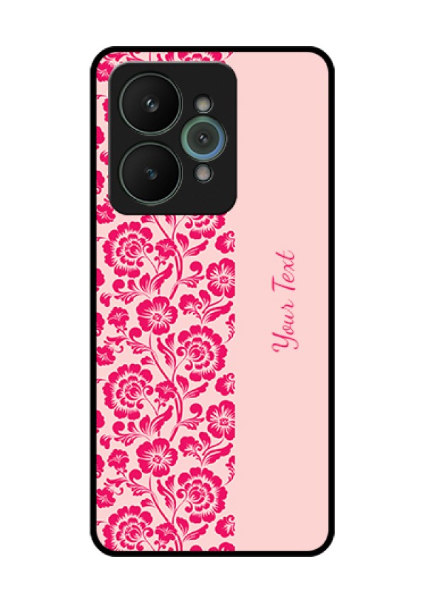 Realme 15 5G Custom Glass Phone Case - Attractive Floral Pattern Design