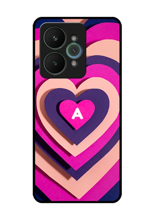 Realme 15 5G Custom Glass Phone Case - Cute Heart Pattern Design