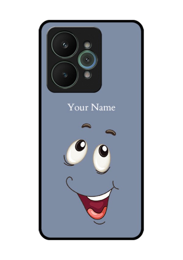 Realme 15 5G Custom Glass Phone Case - Laughing Cartoon Face Design