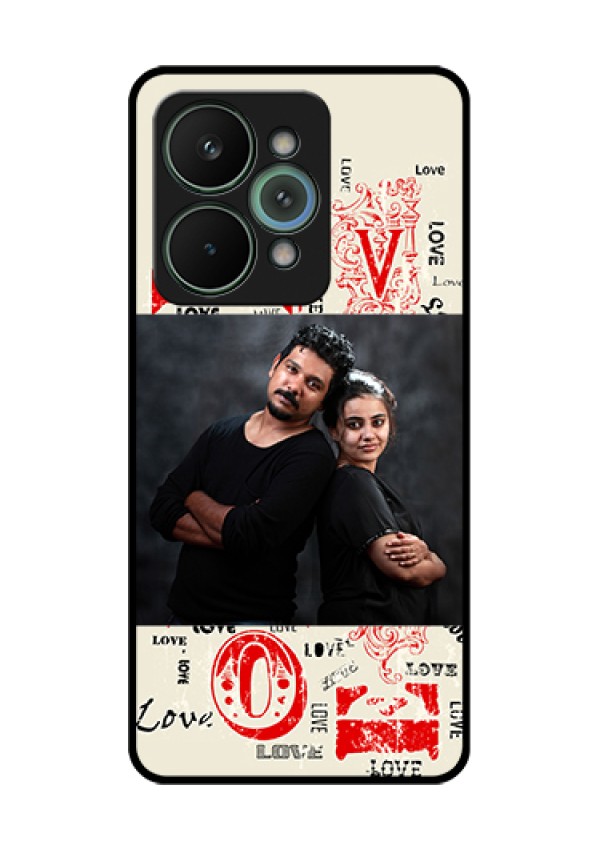 Realme 15 Pro 5G Custom Glass Phone Case - Trendy Love Design Case