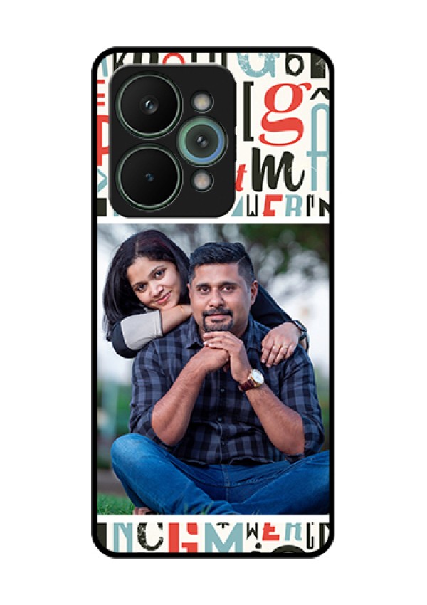 Realme 15 Pro 5G Custom Glass Phone Case - Alphabet Design