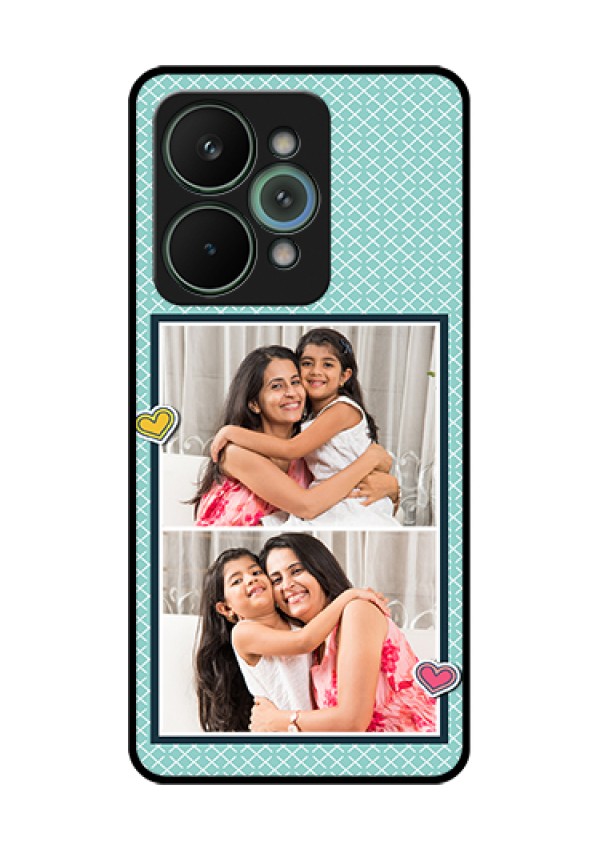Realme 15 Pro 5G Custom Glass Phone Case - 2 Image Holder With Pattern Design