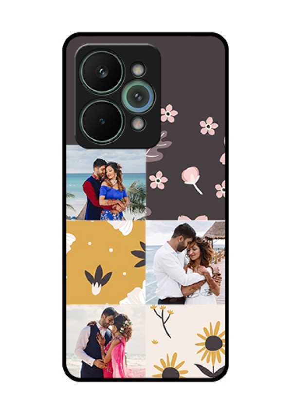 Realme 15 Pro 5G Custom Glass Phone Case - 3 Images With Floral Design