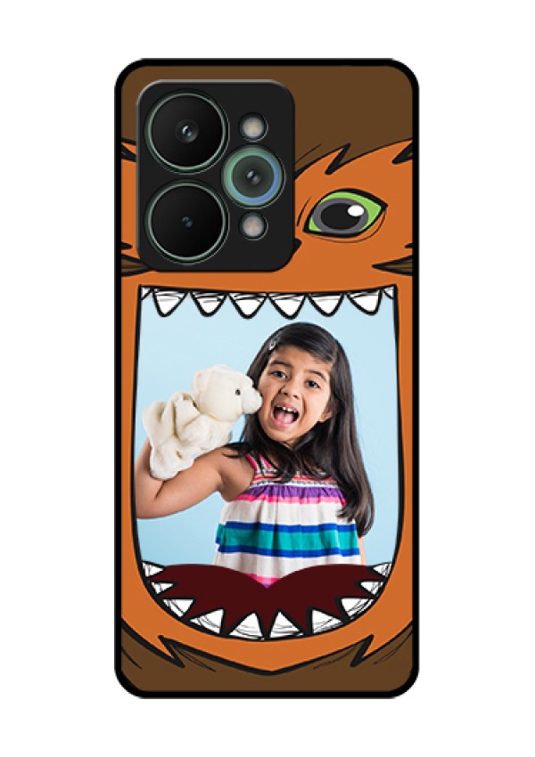 Realme 15 Pro 5G Custom Glass Phone Case - Owl Monster Back Case Design