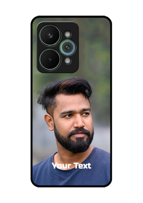 Realme 15 Pro 5G Custom Glass Phone Case - Photo With Text Design