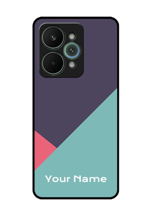 Realme 15 Pro 5G Custom Glass Phone Case - Tri Color Abstract Design