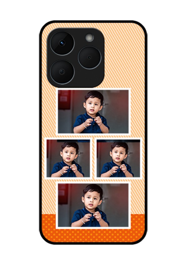 Realme 15T 5G Custom Glass Phone Case - Bulk Photos Upload Design