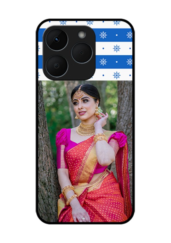 Realme 15T 5G Custom Glass Phone Case - Snow Pattern Design