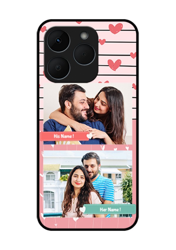 Realme 15T 5G Custom Glass Phone Case - Photo With Heart Design