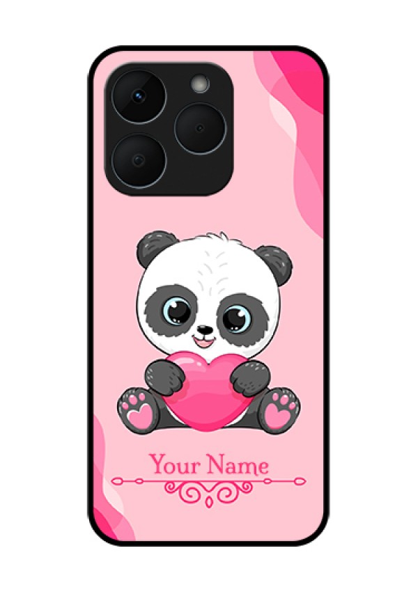 Realme 15T 5G Custom Glass Phone Case - Cute Panda Design