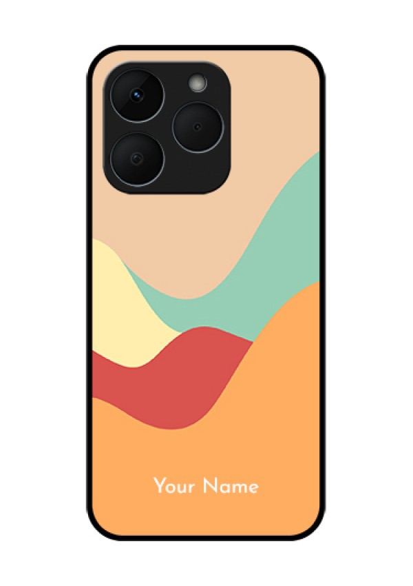 Realme 15T 5G Custom Glass Phone Case - Ocean Waves Multi - Colour Design