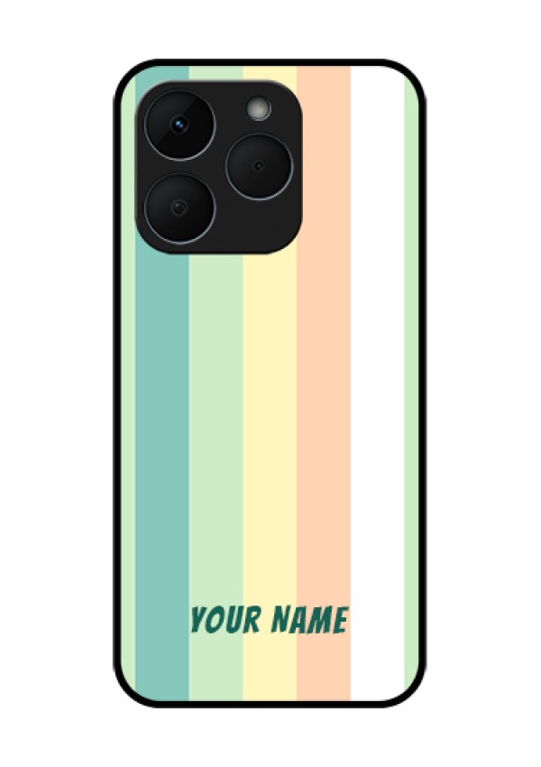 Realme 15T 5G Custom Glass Phone Case - Multi - Colour Stripes Design