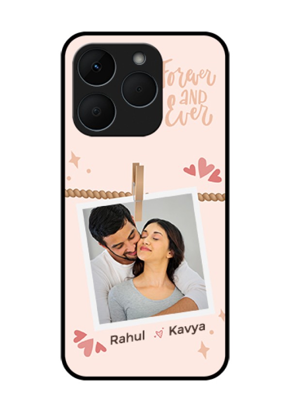 Realme 15T 5G Custom Glass Phone Case - Forever And Ever Love Design