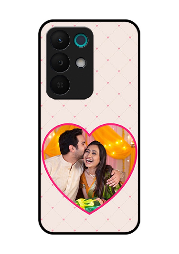 Realme 15X 5G Custom Glass Phone Case - Heart Shape Design