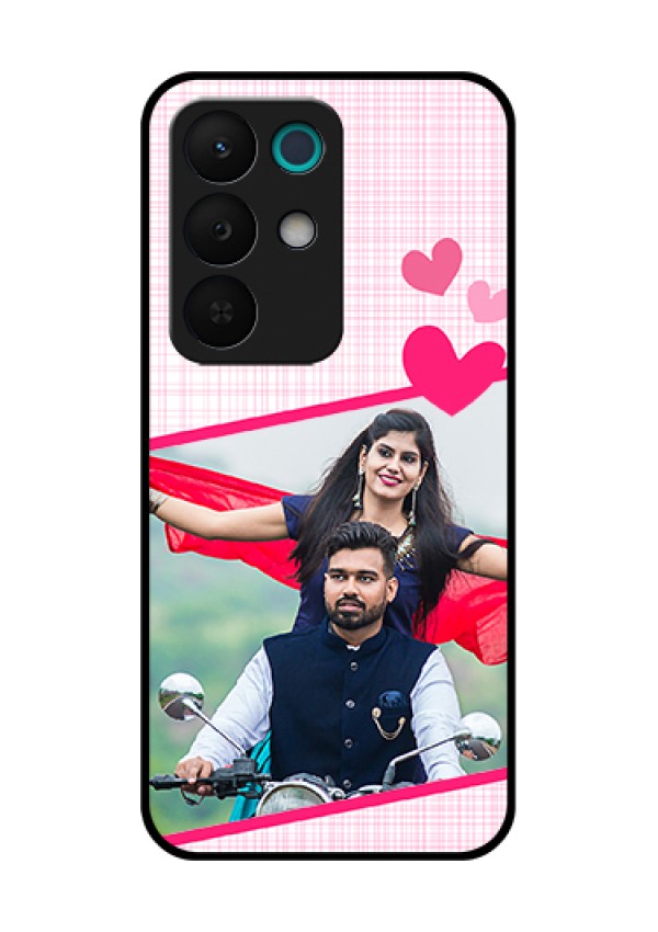 Realme 15X 5G Custom Glass Phone Case - Love Shape Heart Design