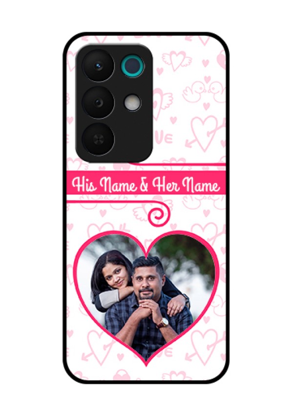 Realme 15X 5G Custom Glass Phone Case - Heart Shape Love Design